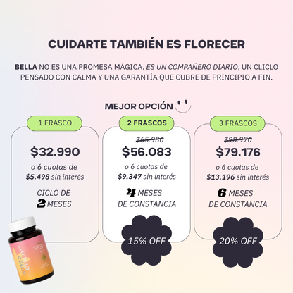 BELLA, para fortalecer tu pelo, piel y uñas