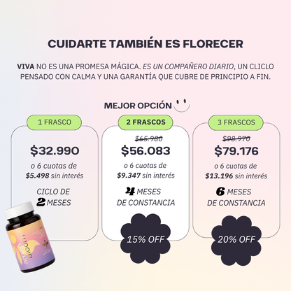 VIVA, multivitáminico para más energía y defensas