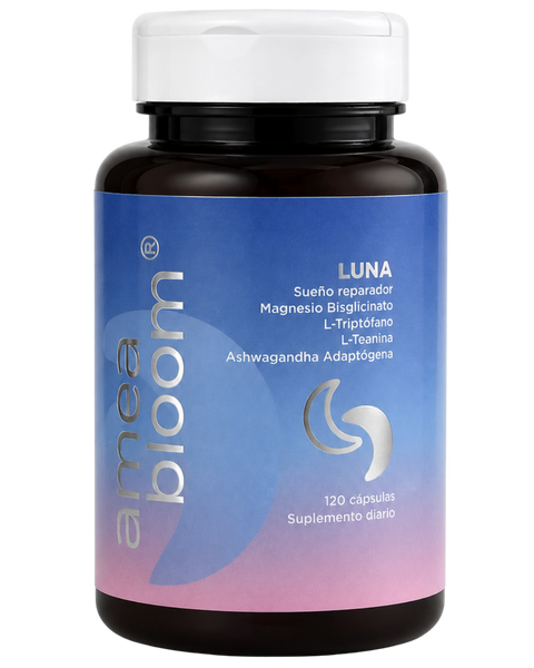 Frasco de LUNA de Améa Bloom, magnesio para dormir mejor