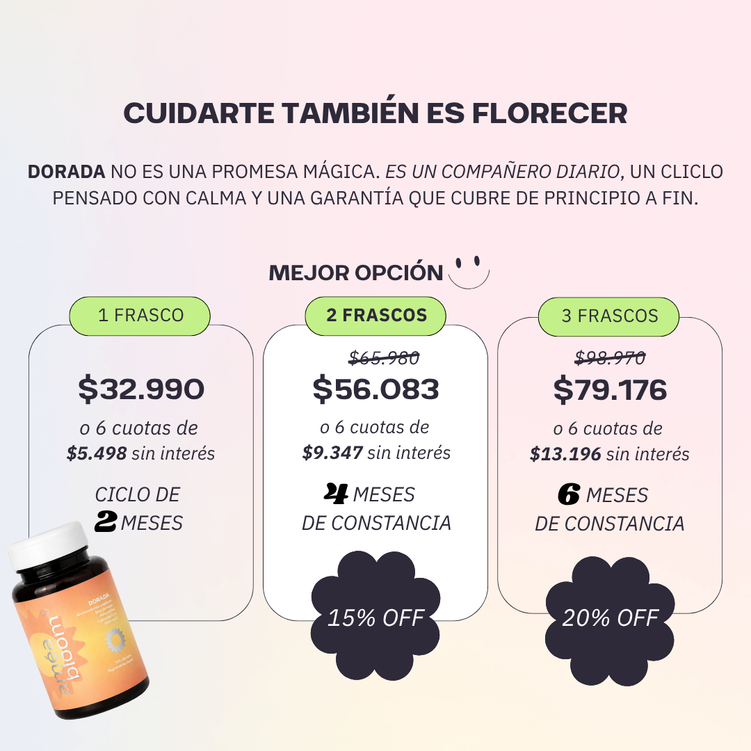 DORADA para una piel luminosa y potenciar tu bronceado